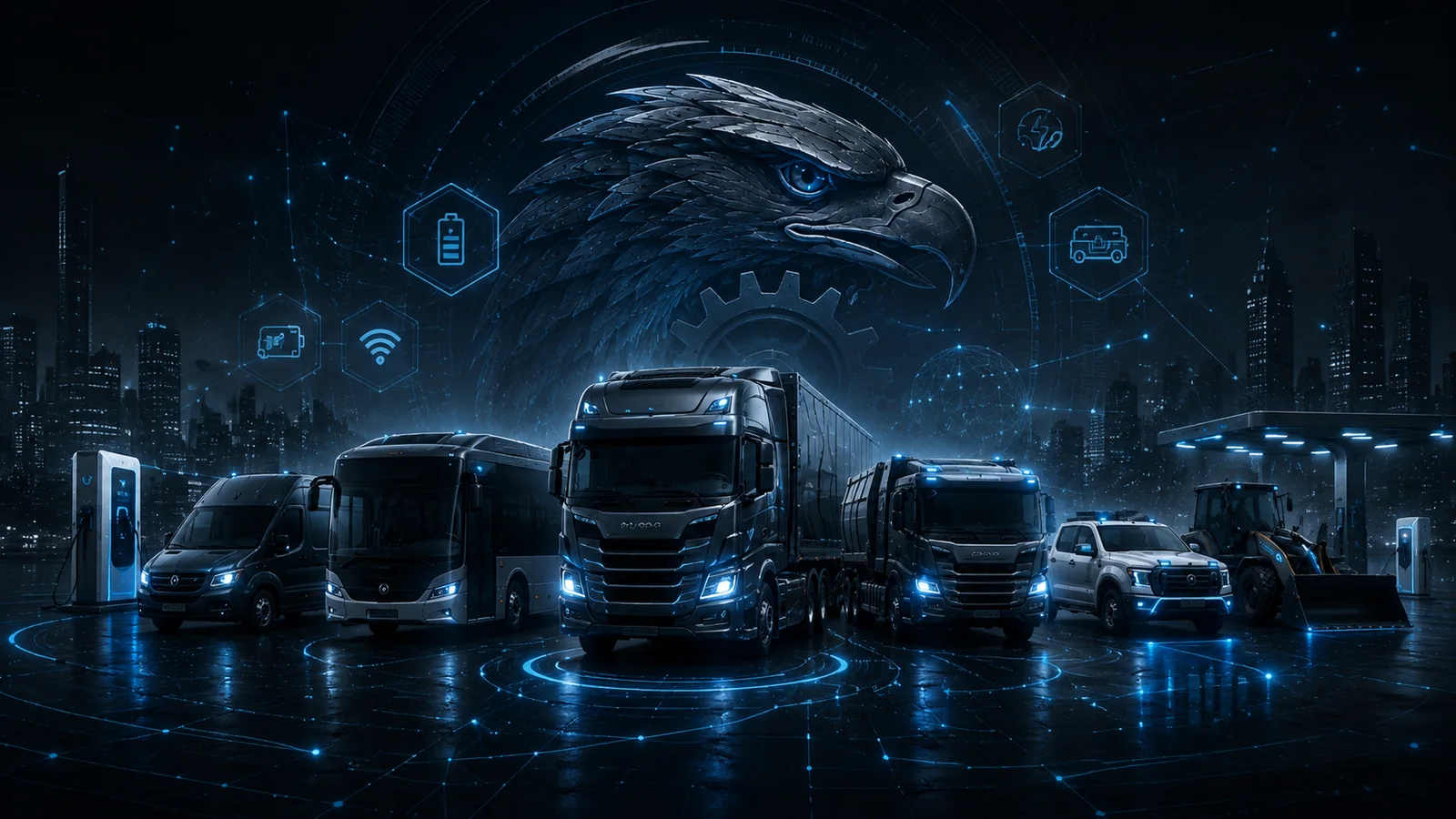 Future-ready electric and connected fleet with ADAS, charging, and network technology